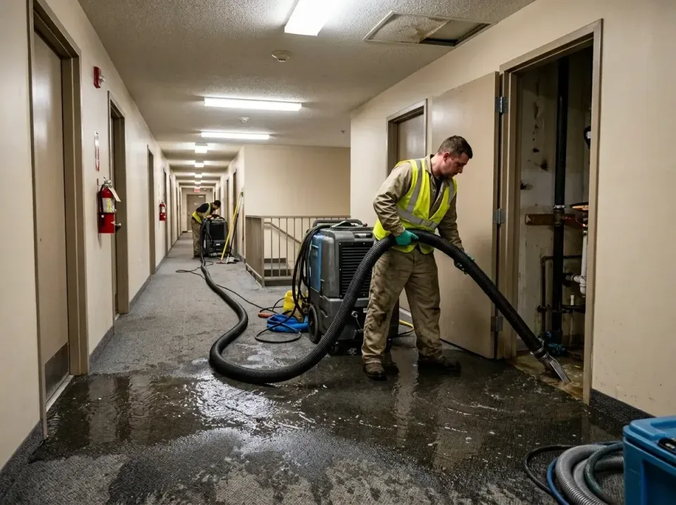 multi-unit-apartment-hallway-f-005 — frequently asked questions, Emergency Burst Pipe Water Extraction & Removal in Lewistow…